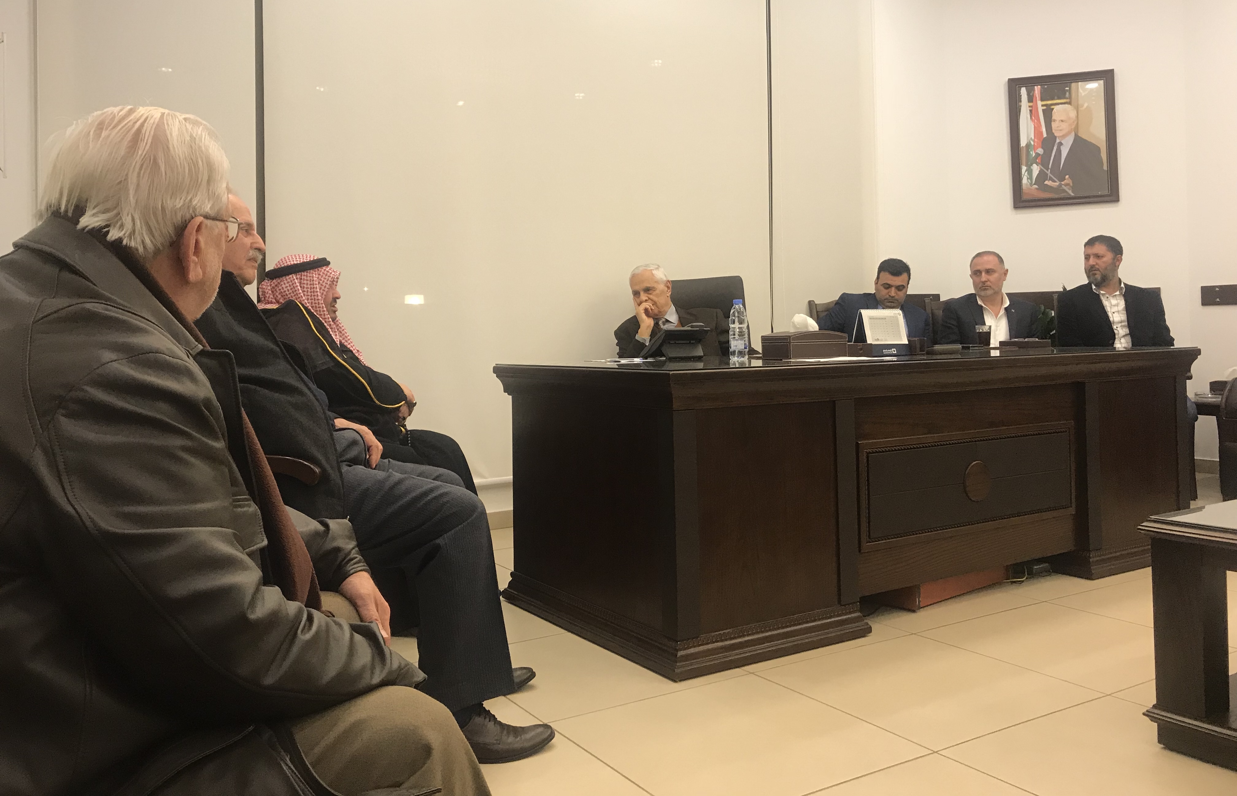 الشيخ طلال الأسعد يلتقي رئيس الجامعه المرعبيه السيد غسان المرعبي