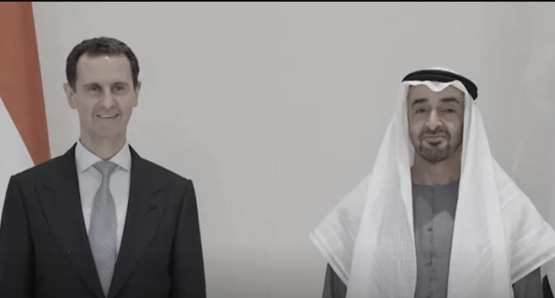 #عاجل| ولي عهد #أبوظبي الشيخ محمد بن زايد يستقبل الرئيس السوري بشار الأسد