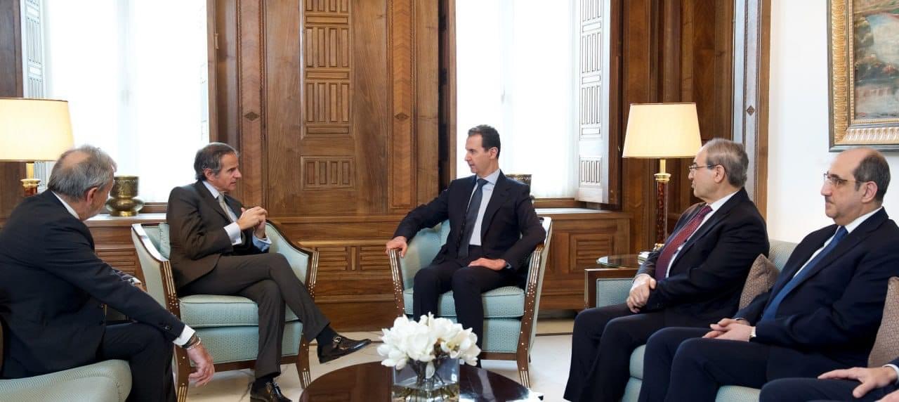 الرئيس الأسد يستقبل مدير عام الوكالة الدولية للطاقة الذرية رافائيل ماريانو غروسي و الوفد المرافق له